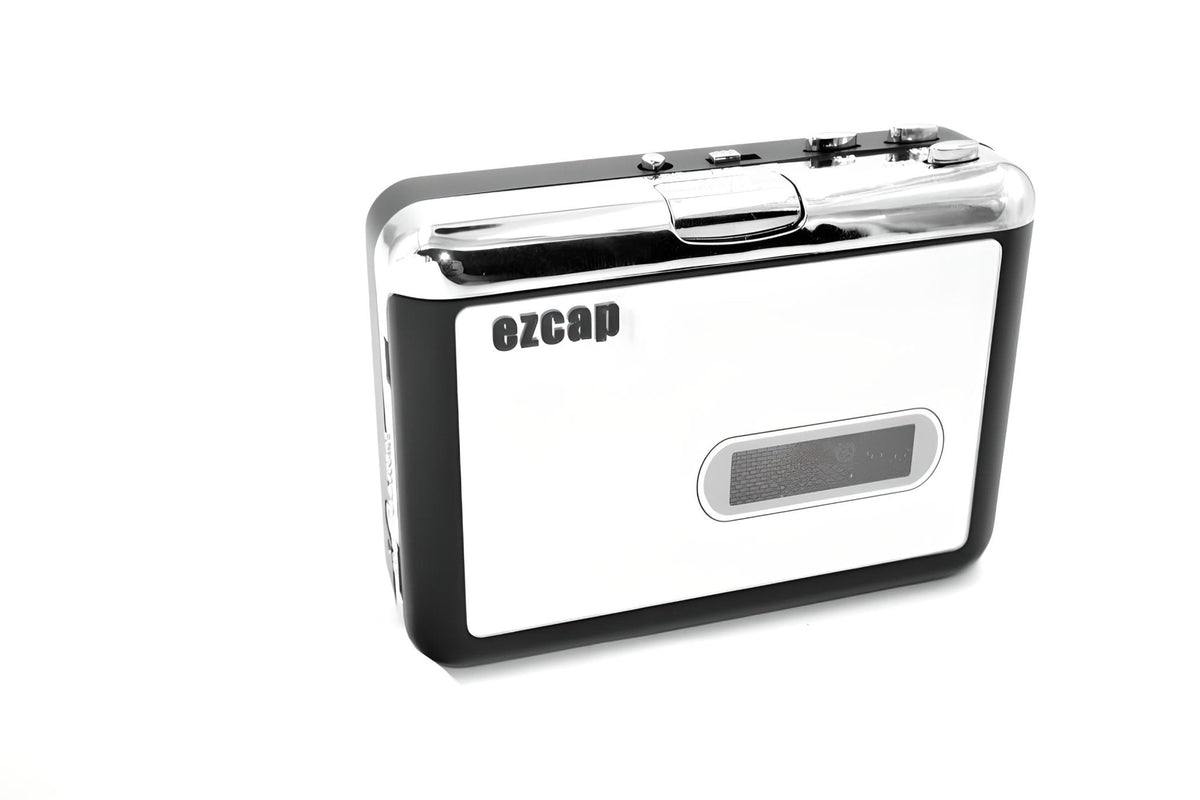 Portable Tape to Digital Audio Converter with USB Recording, Auto-Reverse Playback & Headphone Jack for Music Archiving