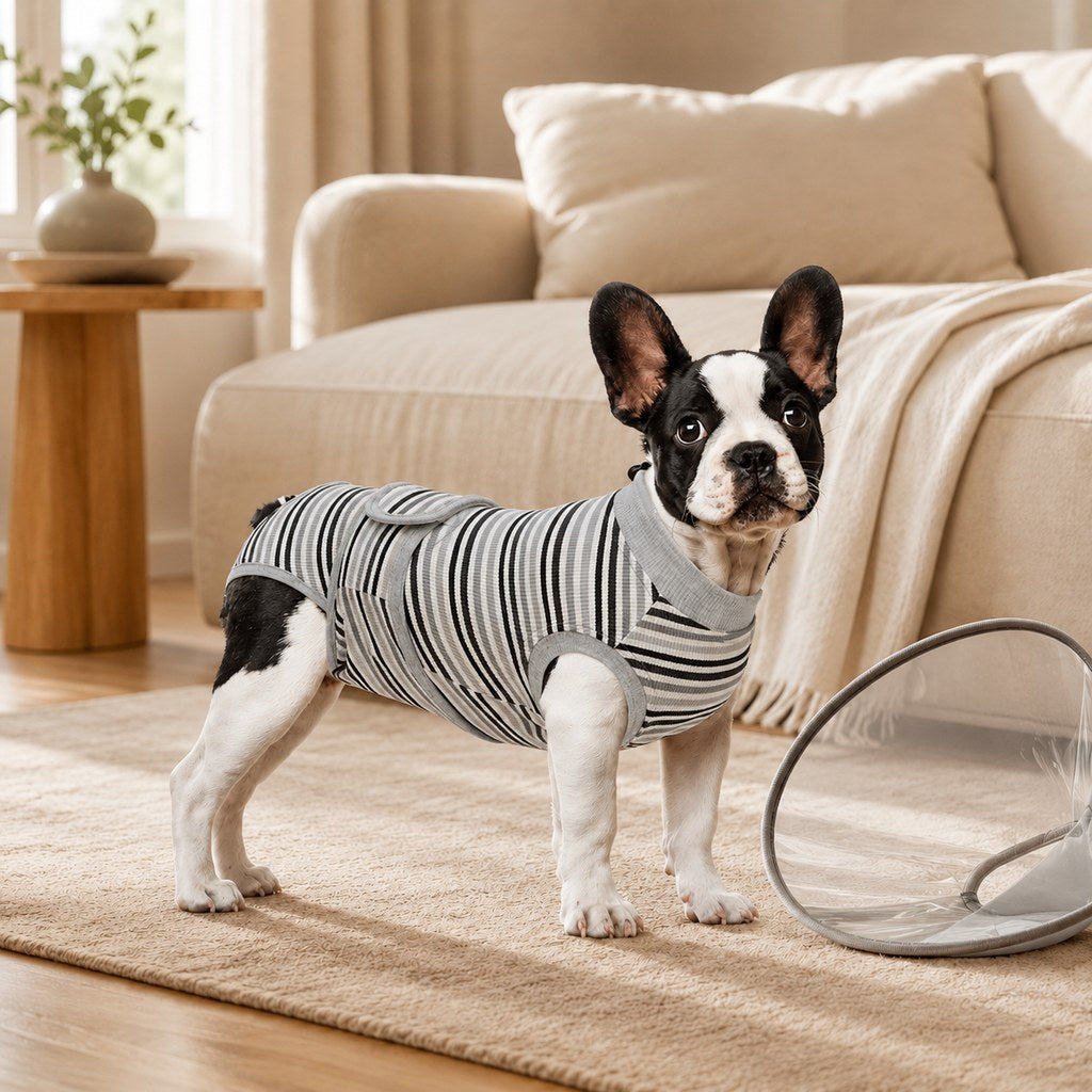 Ortekor Breathable Dog Recovery Suit for Spay & Neuter Recovery, Soft Cone Alternative Onesie to Help Reduce Licking After Surgery