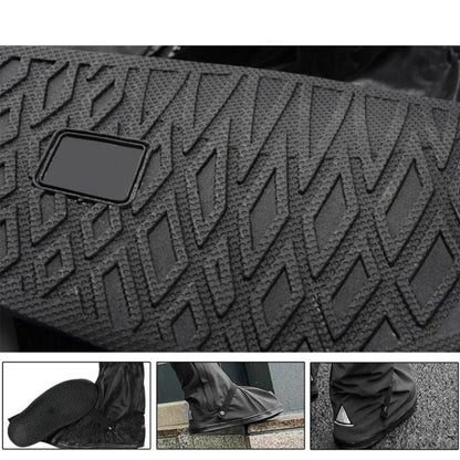 Reusable Shoe Protectors with Non-Slip Tread & Reflective Strip for Rain, Snow & Mud Protection