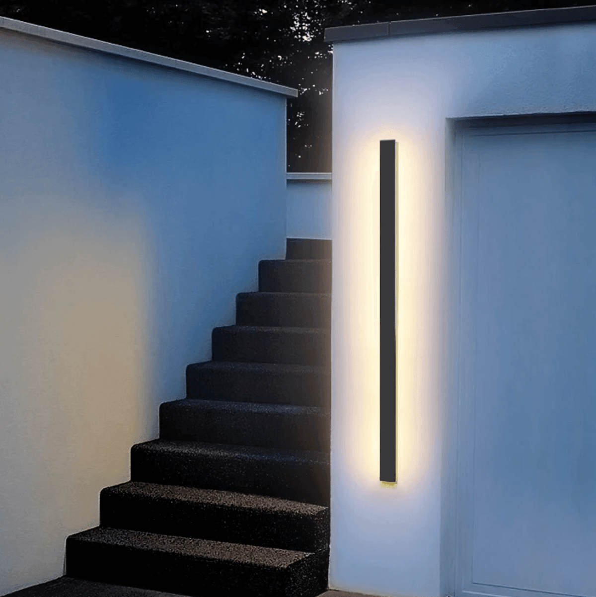 Outdoor Vertical LED Wall Sconce – Weatherproof Aluminum Up/Down Light for Patio, Porch & Garden