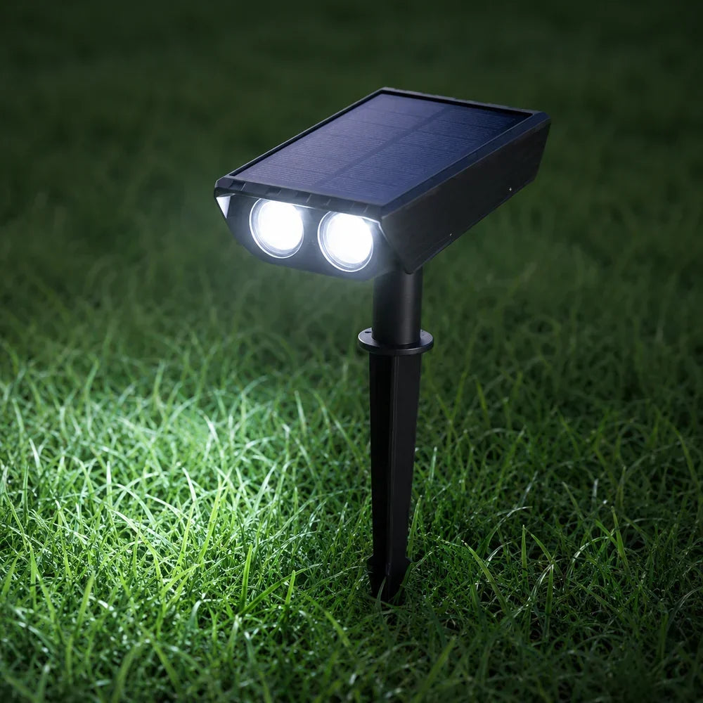 Outdoor Solar Garden Spotlight with Adjustable Beam – Rechargeable Stake Light for Yard, Walkway & Patio Lighting