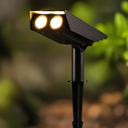 Outdoor Solar Garden Spotlight with Adjustable Beam – Rechargeable Stake Light for Yard, Walkway & Patio Lighting