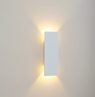 Outdoor LED Wall Light Aluminum Waterproof Sconce Modern Slim Strip Design for Patio Garden Facade Warm White Cold White