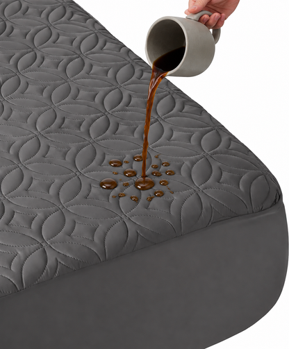 Waterproof Mattress Protector, Quilted Waterproof Mattress Cover with Deep Pocket up to 18 Inch, Fitted Bed Protector