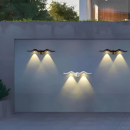 LED Aluminum Exterior Sconce 6-Inch Decorative Coastal & Nature Motif Fixture for Walkways, Porches & Yards