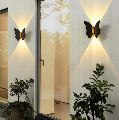 LED Aluminum Exterior Sconce 6-Inch Decorative Coastal & Nature Motif Fixture for Walkways, Porches & Yards