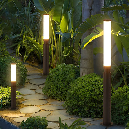 Tall Aluminum Outdoor Post Lamp 6.5 ft Black LED Bollard Light for Driveways Pathways Walkways Yards Landscapes Patios Waterproof IP55 3000K