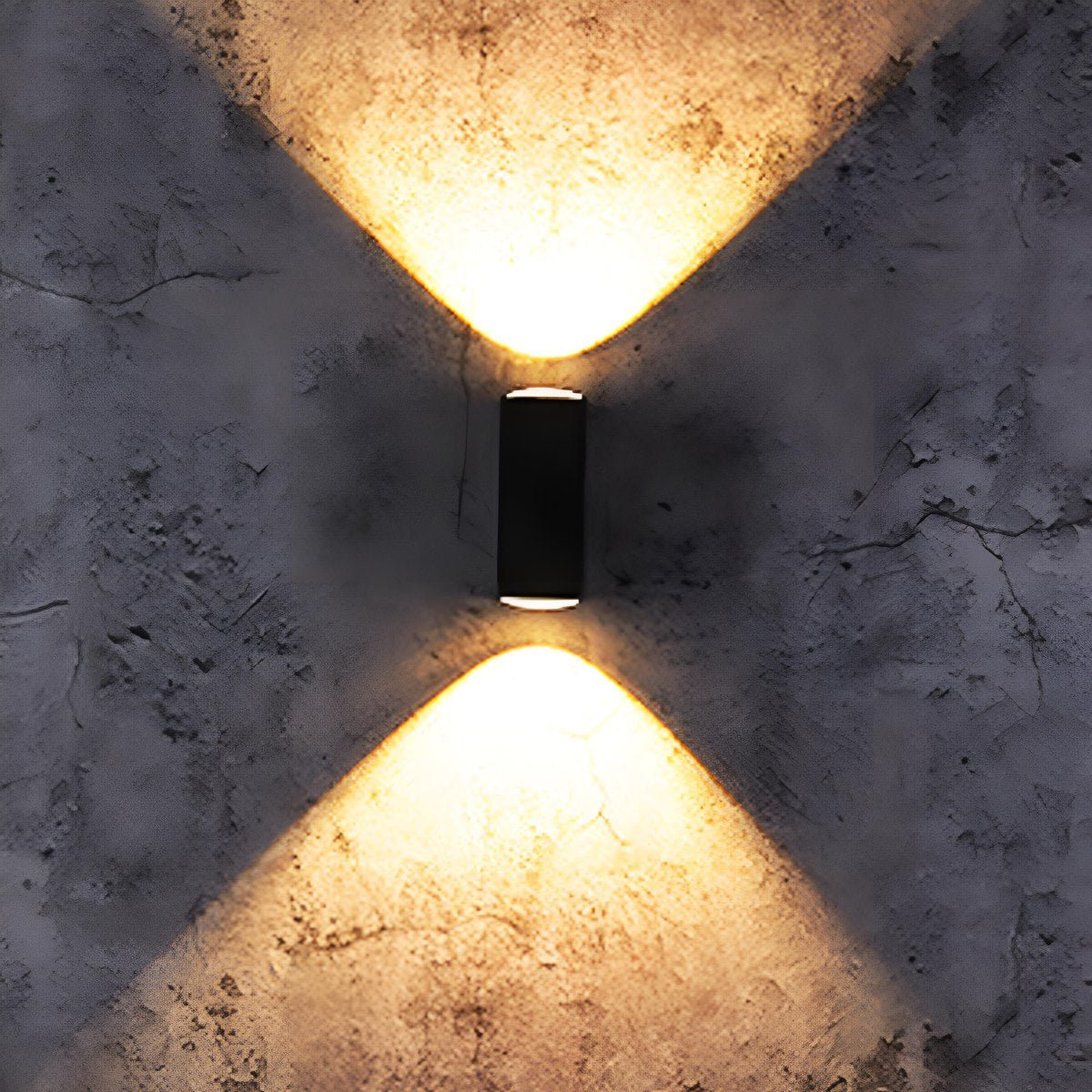 Outdoor LED Sconce Fixture Dual Beam Waterproof Aluminum Housing for Exterior Entryway Porch Patio Garage Modern Architectural Lighting 3.5×