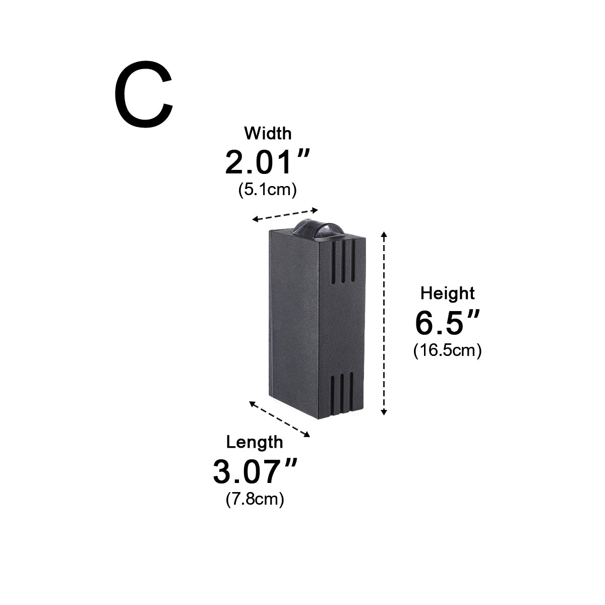 Outdoor LED Sconce Fixture Dual Beam Waterproof Aluminum Housing for Exterior Entryway Porch Patio Garage Modern Architectural Lighting 3.5×