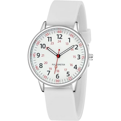 Silicone Nurse Watch with Second Hand – Waterproof Design for Healthcare