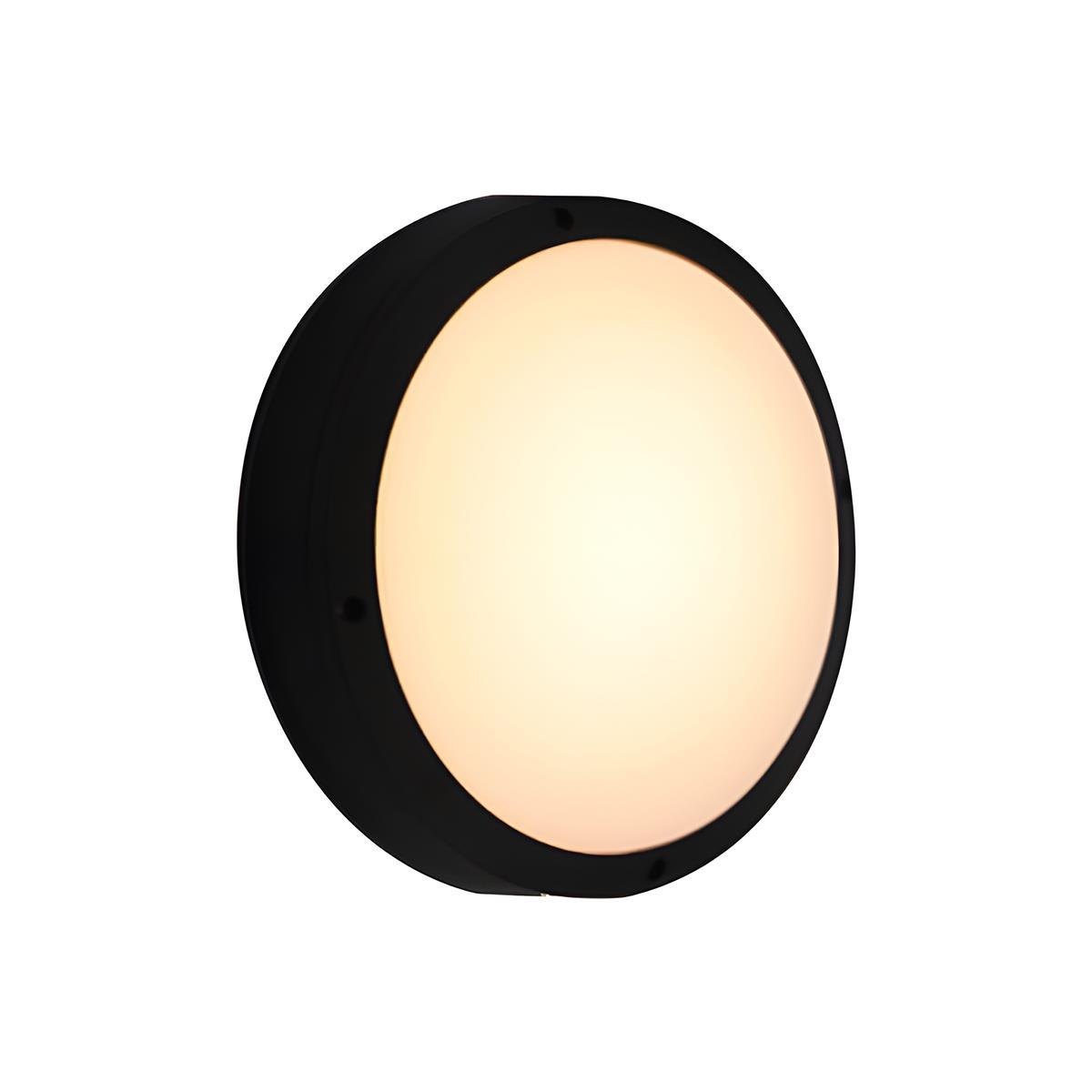Exterior Sconce LED Weatherproof Aluminum Round 11-Inch 3000K Soft Glow for Entryways Yards Decks Pathways Architectural Accent IP65 Rated M