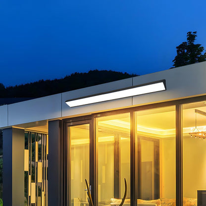 LED Strip Exterior Wall Sconce 18-80W Aluminum Weather-Resistant Linear Fixture for Walkways Entryways Backyards Decks Porches Patios Modern