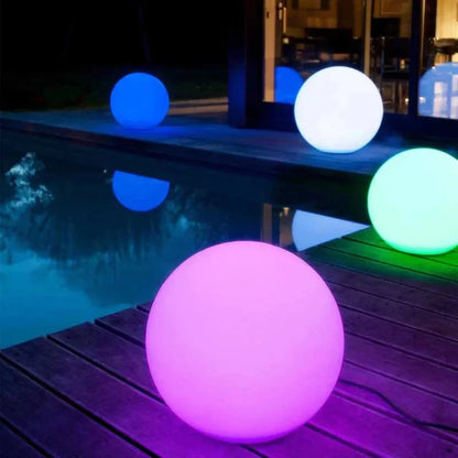LED Solar Garden Sphere 10-Inch Waterproof Color-Changing Remote Controlled Wireless Rechargeable Yard Pathway Landscape Lighting for Patio