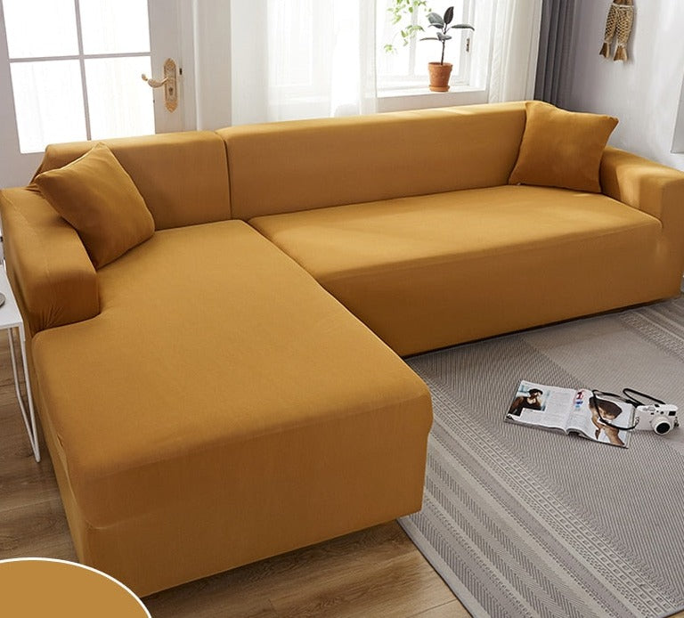 Waterproof Stretch Couch Slipcover for Living Room - Elastic Furniture Protector for Sofas with Pets Kids