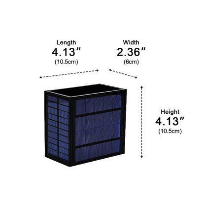Outdoor Wall Sconce 12W Aluminum Cube Design Black White Up Down Light for Patio Entryway Garden Waterproof IP65