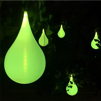 Weatherproof LED Hanging Globe for Deck & Patio – Color-Changing Orb Fixture, 9.4 in Drop Shape with Adjustable Cord, IP65 Rated for Year-Ro