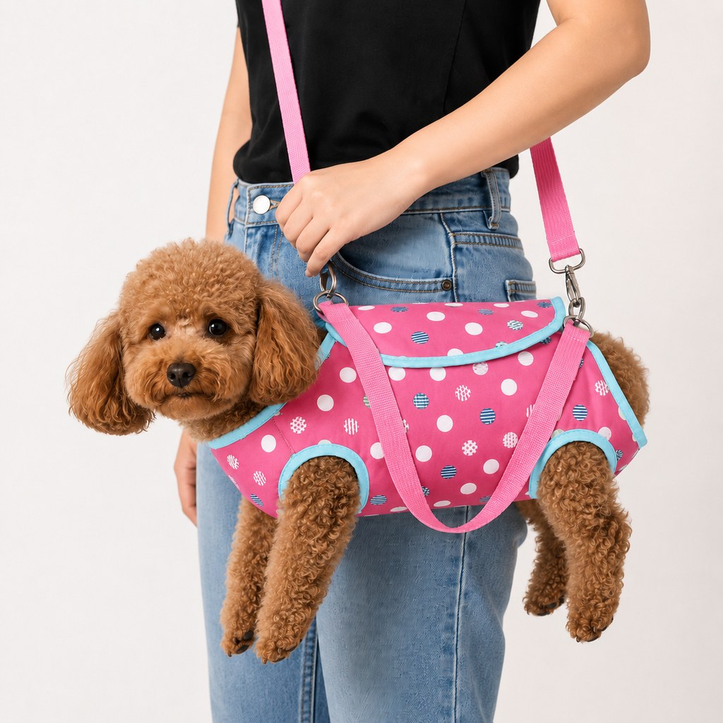 Ortekor Wearable Pet Carrier Harness for Small Dogs & Cats - Hands-Free Carry for Vet Visits & Short Outings