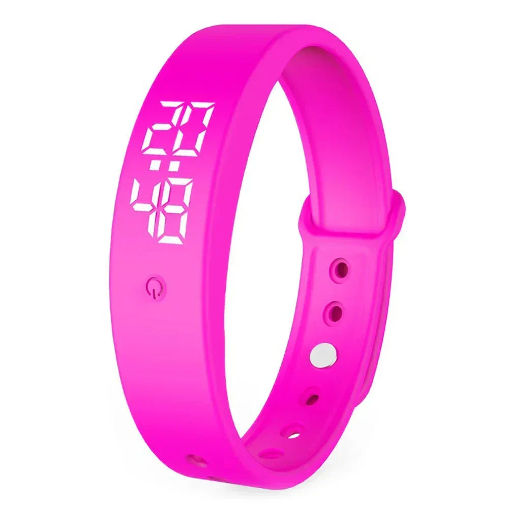 Digital Fitness Watch with Silent Vibration Alerts & Temperature Tracking for Swimming, Running & Everyday Activity Monitoring