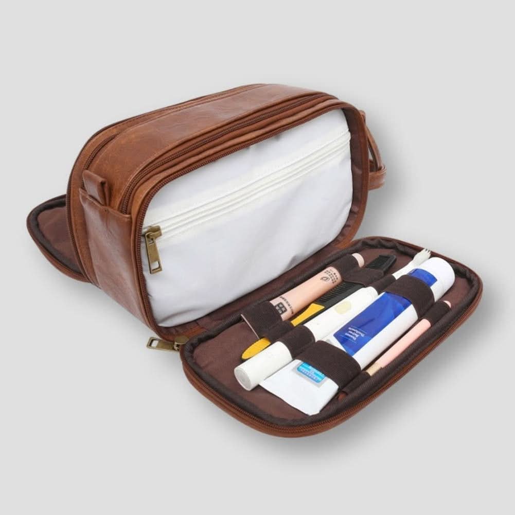 Travel Toiletry Bag with Waterproof Design & Multiple Compartments | Organized Dopp Kit for Easy Packing