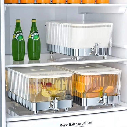 Elegant Glass Drink Dispenser with Clamp Lid for Parties and Gatherings