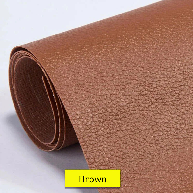 Self-Adhesive Faux Leather Repair Patch for Couches, Car Seats & Upholstery – Easy Cut-to-Fit Vinyl Fix Tape in 17 Colors for Furniture