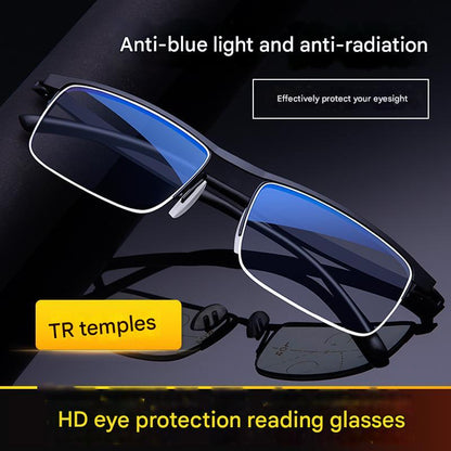 Wearclo | Men's Progressive Reading Glasses with Anti-Blue Light Protection | Versatile Vision for All Activities
