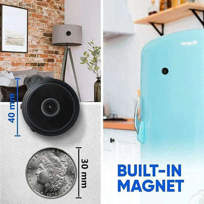 Outdoor Surveillance Camera, Mini Camera with 1080P Night Vision, Wireless Indoor Camera with Motion Detection