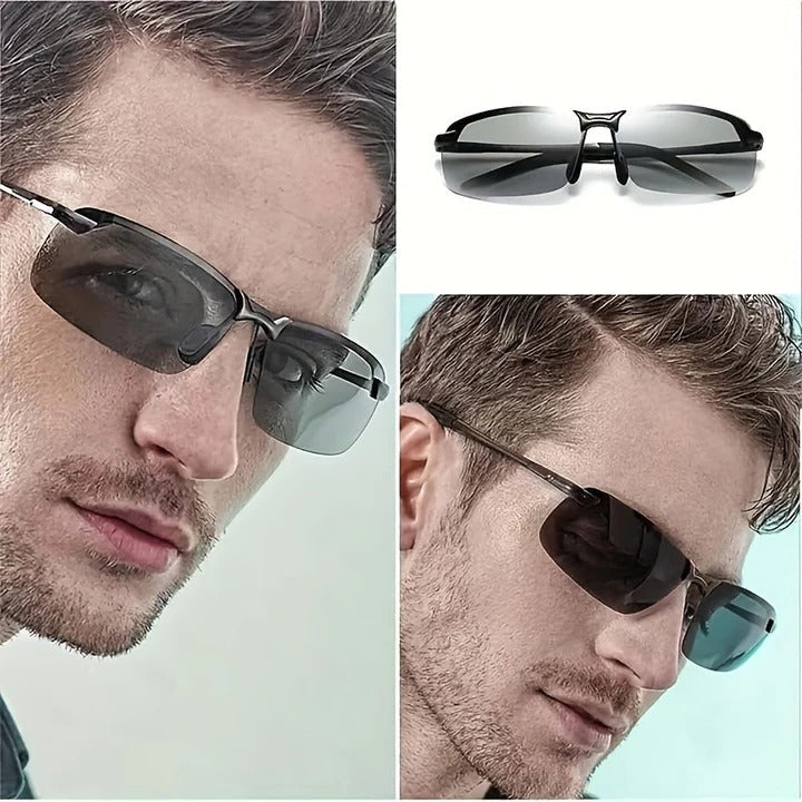 Polarized Photochromic Sunglasses with Automatic Light Adjustment | Stylish Eye Protection for Outdoor Activities
