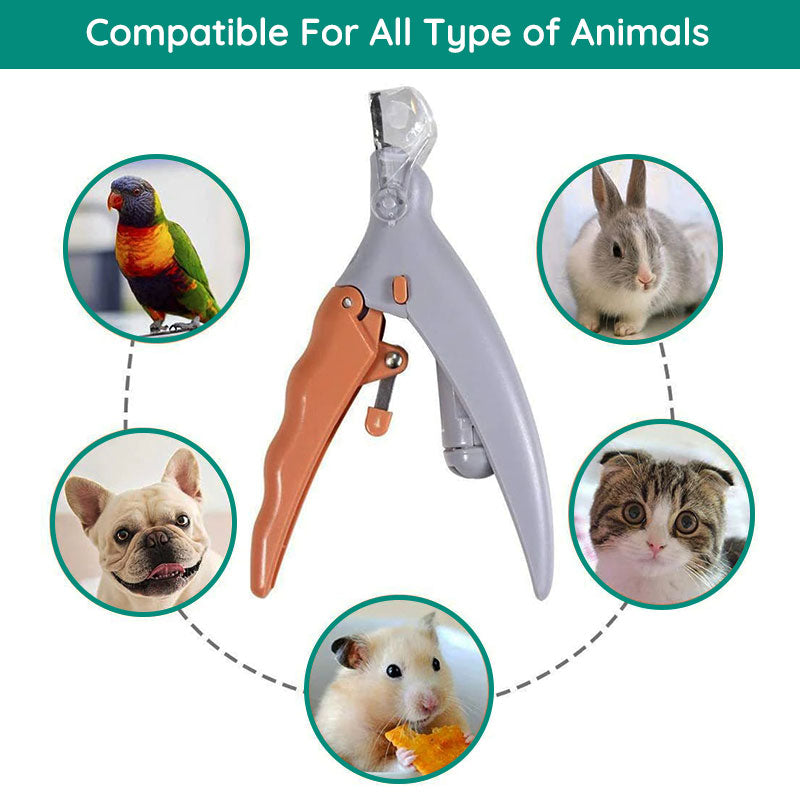 Pet Nail Trimmer with Precision Guard for Dogs & Cats – Sensor-Guided Grooming Tool for Safe Home Clipping