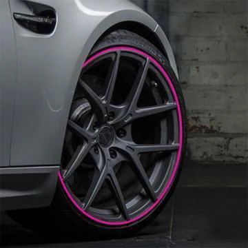 Adhesive Wheel Rim Guard Strip – Rubber Edge Protector Tape for Car Rims, Curb Rash Prevention, 26 ft Roll, DIY Install, Universal Fit for