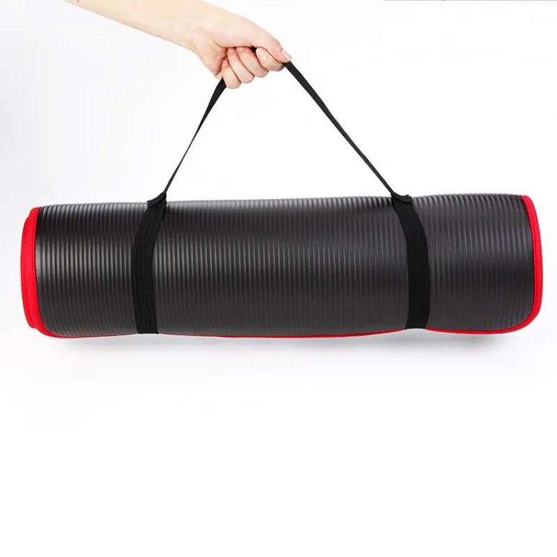 Thick Non-Slip Yoga Mat with 10mm Cushioning | Textured Surface for Enhanced Stability