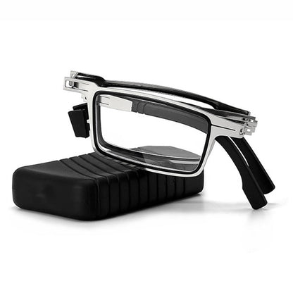Pocket Reading Glasses with Folding Metal Frame – Ultra-Lightweight Reader Specs in Hard Case for Men & Women