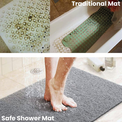 Non Slip Bath Mat, Quick Dry Bathtub Mat for Shower Floor, Cuttable Shower Mat, Machine Washable Bath Rug for Bathroom