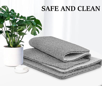 Non-Slip Bathroom Shower Mat with Quick-Dry Microban Fabric Soft Cushioned Anti-Slip Grip Surface Mold Resistant Bath Floor Mat for