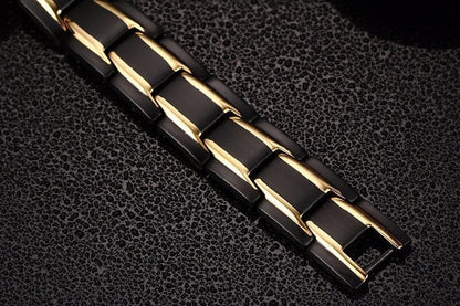 Stainless Steel Wellness Bracelet with Embedded Magnets for Daily Comfort & Style | Men's & Women's Accessory for Active Living