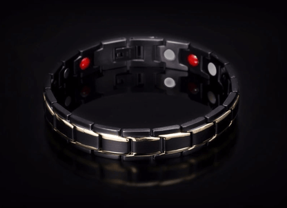 Stainless Steel Wellness Bracelet with Embedded Magnets for Daily Comfort & Style | Men's & Women's Accessory for Active Living