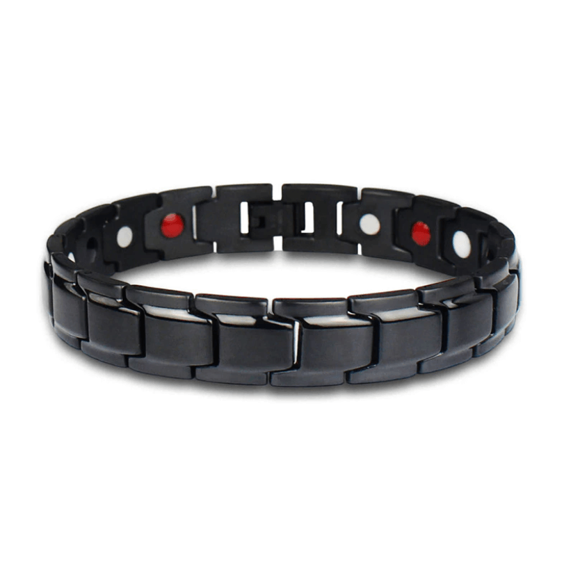Stainless Steel Wellness Bracelet with Embedded Magnets for Daily Comfort & Style | Men's & Women's Accessory for Active Living
