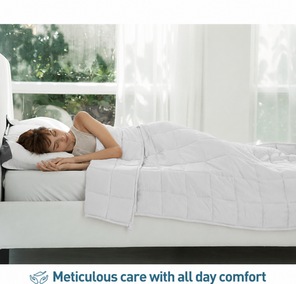 Cozy Comfort | Weighted Blanket for Adults with Cooling Fabric | Breathable All-Season Design for Ultimate Relaxation