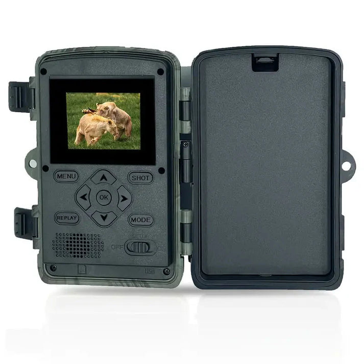 60MP Trail Camera with 4K Video Recording, Night Vision & Smartphone App – Waterproof Wildlife Monitoring System for Hunting, Property