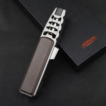 Jet Flame Butane Lighter for Cigar, Camping & Outdoor Use – Adjustable Torch with Wind-Resistant 1300°F Heat