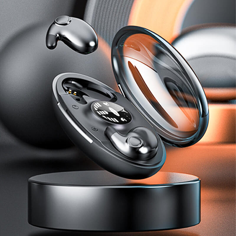 Low-Profile Bluetooth Earbuds for Sleeping with Charging Case & IPX5 Sweat Protection