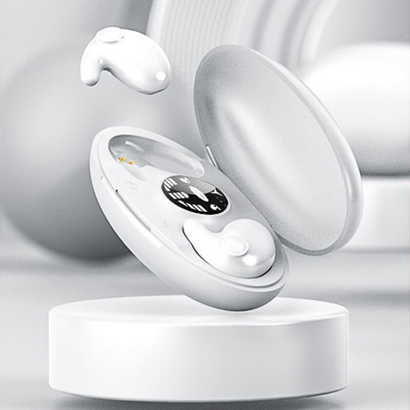 Low-Profile Bluetooth Sleep Earbuds with Sweat Protection for Side Sleepers and Overnight Use