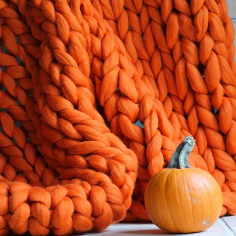 Jumbo Arm-Knit Chenille Yarn 35 oz Skein for Chunky Throw Blankets, Cushions & DIY Home Decor Projects