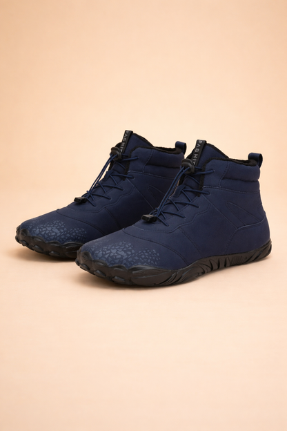 Women's Waterproof Minimalist Winter Boots – Zero-Drop Flexible Sole for Unrestricted Toe Movement & Outdoor Traction