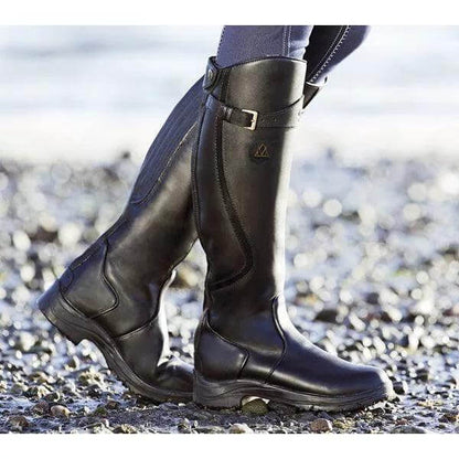 Knee-High Cold-Weather Riding Boots for Women – Insulated, Waterproof & Slip-Resistant