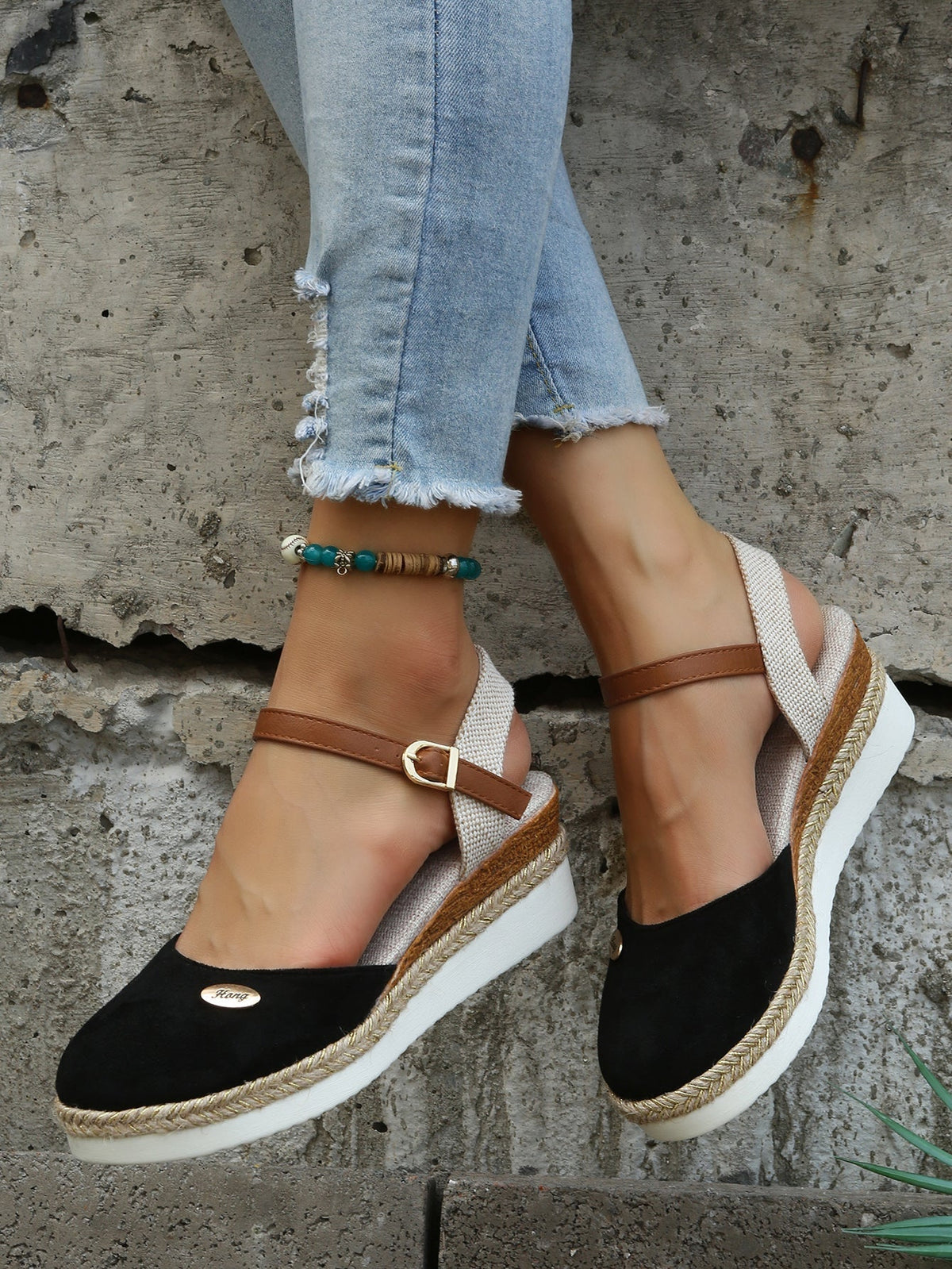 Orthopedic Platform Sandals for Women with Arch Support – Lightweight Espadrille Wedge Slip-On Shoes for All-Day Comfort