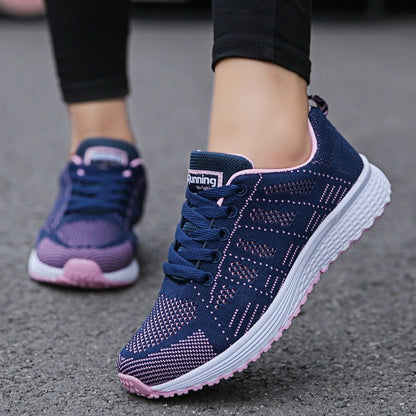 Breathable Mesh Sneakers for Women with Built-In Arch Support for All-Day Comfort and Posture Relief