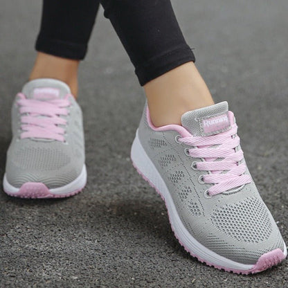 Breathable Mesh Sneakers for Women with Built-In Arch Support for All-Day Comfort and Posture Relief