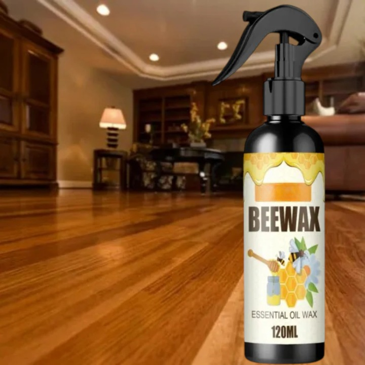 Natural Wood & Leather Conditioning Spray with Beeswax for Furniture, Floors & Surfaces | Non-Toxic Polish