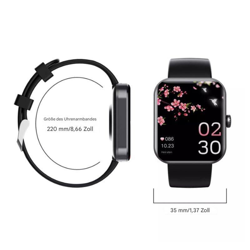 Non-Invasive Blood Sugar Monitor Watch with Heart Rate & Blood Pressure Tracking for Diabetics